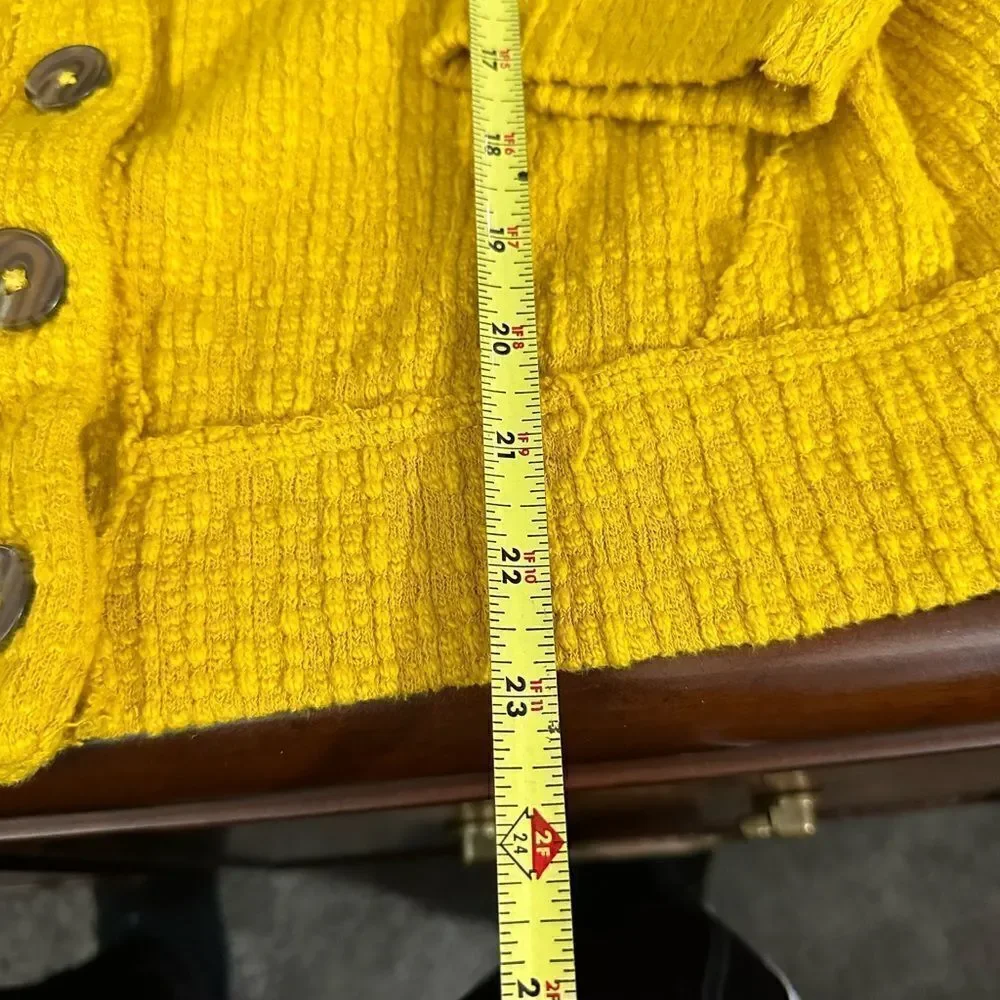 Two by Vince Camuto Ladies' Button Cardigan Size  Mustard Yellow Large NWOT